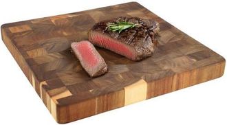 MegaChef 13.75 Inch Square Thick Acacia Wood Serving and Cutting Butcher Board at Nordstrom