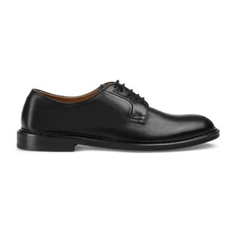Doucal's Derby Nappato - Heren - Nette schoenen - Zwart - 44 EU - Leer - Schoenen