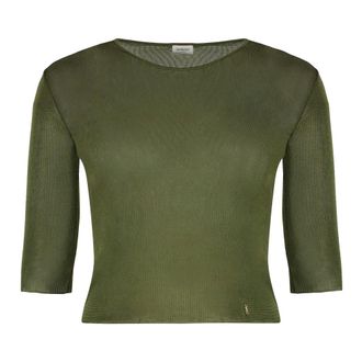Saint Laurent Dames, Tops, Groen, Maat: M