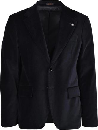 Officina36 Fluwelen Jas - Heren - Business blazers - Zwart - L - Katoen - Kostuums