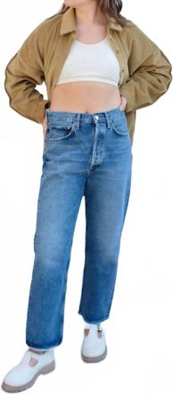 A Gold E 90a Crop Loose Straight Jeans In Oblique