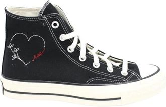 Converse Klassieke Leren Hoge Sneaker - Dames - Sneakers - Zwart - 40 EU - Schoenen