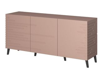 Mirjan24 Aparador Charlotte 140, Rosa, 72x155cm, N&uacute;mero De Puertas: 340cm, Estanter&iacute;as, Mdf