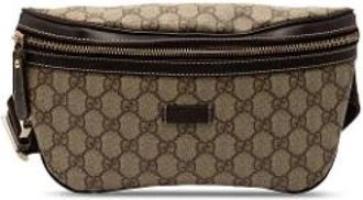 Gucci Pre-owned Belt Bags, female, Beige, Size: ONE SIZE Pre-owned Fabric Crossbody Bag