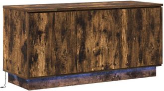 vidaXL Vidaxl - Mueble de tv con led Roble ahumado 100 x 38 x 49 cm