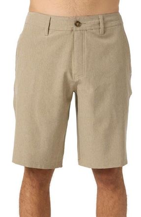 O'Neill Reserve Water Resistant Hybrid Shorts in Heather Khaki at Nordstrom, Size 33