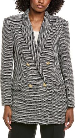 L'agence Riva Knit Double-Breasted Blazer