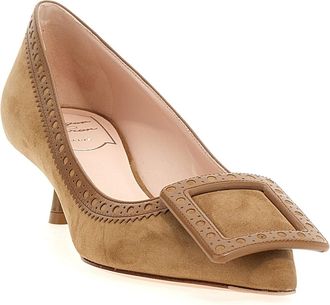 Roger Vivier Womens Pump Beige Goat Leather