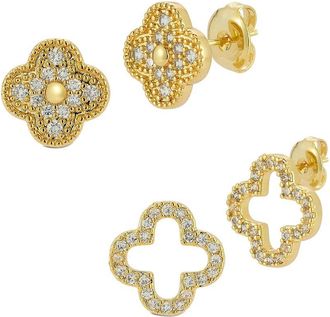 Glaze Jewelry Plated Cz Earrings