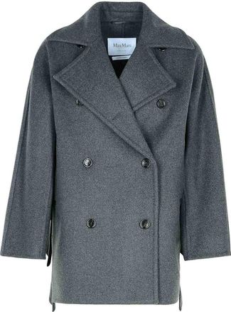 Max Mara Asturie1234 Grey Cashmere Blend Coat