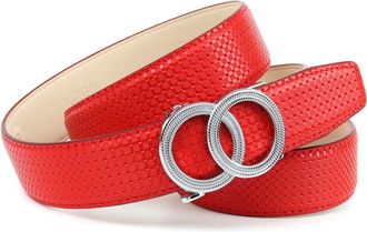 Anthoni Crown Lederg&uuml;rtel ANTHONI CROWN, Damen, Gr. 100, rot, Rindsleder, G&uuml;rtel Lederg&uuml;rtel