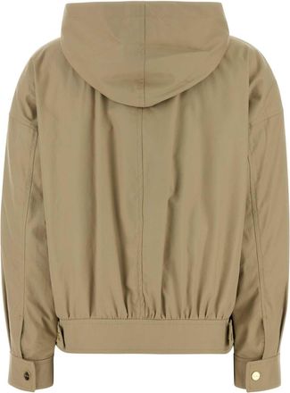 MM Studio Womens Jacket Beige Cotton