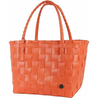Handed By Paris Recycled Plastic Tote Bag in Coral Orange at Nordstrom, Size Medium