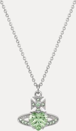 Vivienne Westwood Ariella Pendant Necklace Platinum-light-green-cz-chrysolite-crystal Platinum-light-green-cz-chrysolite-crystal Women