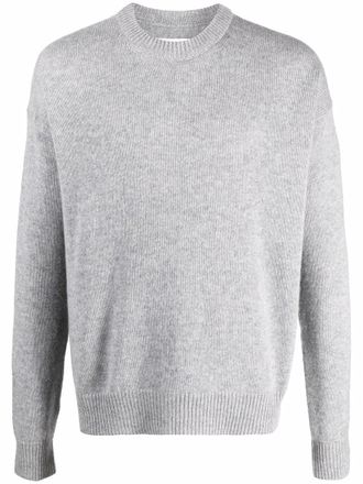 Jil Sander long sleeved knit jumper - men - Cashmere - 46 - Grey