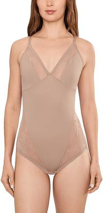 Miraclesuit Shapewear Modern Romance Lace Bodysuit Womens Clothing Stucco : 2XL (Womens 16-18), Nylon/Spandex