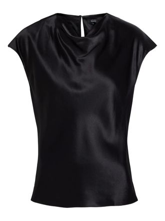 Rails draped top - women - Rayon/Viscose - S - Black
