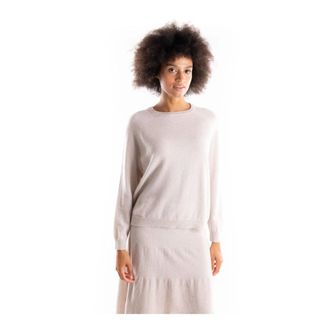 Marella Beige Cashmere Oversized Sweater - Dames - Truien - Beige - Maat: L Kasjmier
