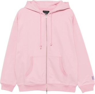 Rassvet Zip Hoodie met Logo Detail - Heren - Vesten met rits - Roze - L - Katoen - Hoodies & sweatvesten
