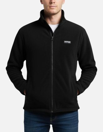 Burton Mens Burton Mens Sweatshirt Full Zipper Jacket - Black - Size: 40