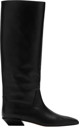 PARIS TEXAS Bettina Mid Boot - Dames - Cowboylaarzen - Zwart - 39 EU - Leer - Schoenen