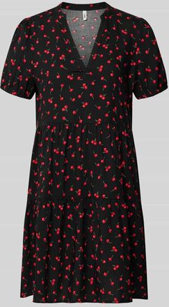 Only A-Linie Freizeitkleid aus reiner Viskose Modell NOVA LIFE in Black, Gr&ouml;&szlig;e XS