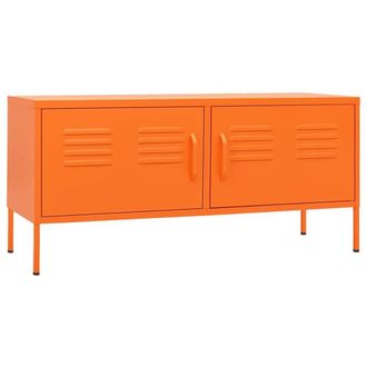 Berkfield Home TV Cabinet Orange 105x35x50 cm Steel | Size: 105 x 35 x 50 cm