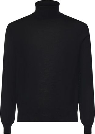 Mauro Ottaviani Wool Turtleneck - Heren - Coltruien - Zwart - 3XL - Wol - Truien & Vesten