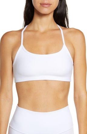 Beyond Yoga Space Dye Slim Racerback Sports Bra in Cloud White at Nordstrom, Size X-Small