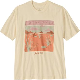 Patagonia Womens Desert Glow Oversized T-Shirt In Undyed Natural