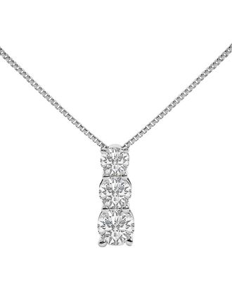 House of Brilliance Haus Of Brilliance 14K 0.50 Ct. Tw. Lab-Grown Diamond Pendant Necklace