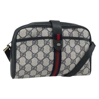 Gucci Pre-owned Cross Body Bags, female, Multicolor, Size: ONE SIZE Pre-owned Vintage GG Canvas Shoulder Bag