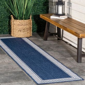 nuLOOM Asha Simple Border Indoor/Outdoor Area Rug