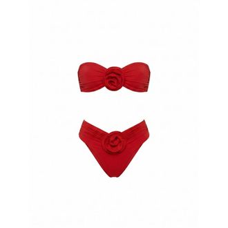 La Reveche Derya Bikini - female - La Rev&ecirc;che - Bikinis - Red - M - Swimwear