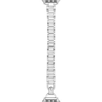 Posh Tech Avery Stainless Steel Apple Watch Watchband in Silver at Nordstrom Rack