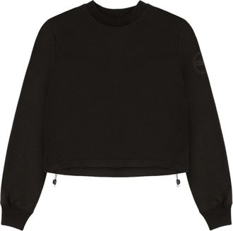 Colmar Zwarte Fluweeltrui - Dames - Sweatshirts - Zwart - L - Katoen - Hoodies & sweatvesten