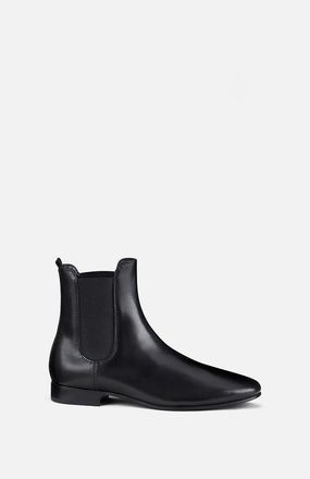 AGL Maena leather ankle boot with elastic in Black at Nordstrom, Size 40.5