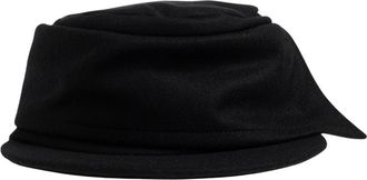 Yohji Yamamoto Wool Baseball Cap - Heren - Petten - Zwart - L - Katoen - Accessoires