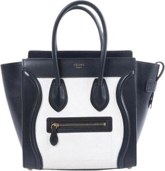 Celine Pre-owned Luggage Micro Handbag - Dames - Vintage Shopper - Veelkleurig - ONE Size - Leer - Vintage