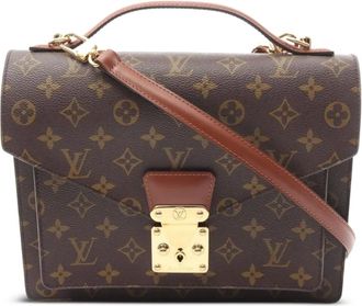 Louis Vuitton Borsa tote Monceau Monogram 1995 - Marrone