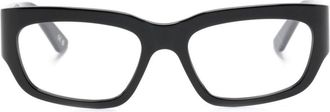 Balenciaga rectangle-frame glasses - men - Acetate - 54 - Black