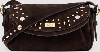Sandro LE MAMBO JANYS studded suede bag
