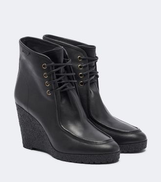 Isabel Marant Botines con cu&ntilde;a Cylia de piel