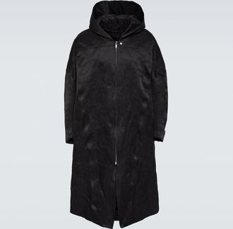 Rick Owens Jumbo Peter cotton and silk coat