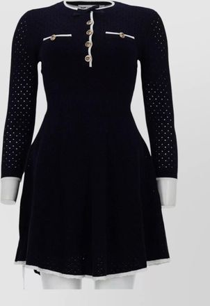 Self Portrait slim-fit knit mini dress