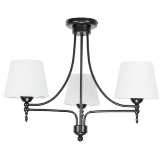 OEM Lampada A Sospensione Bianca Con Paralume Nero Arturo Negro 11-992