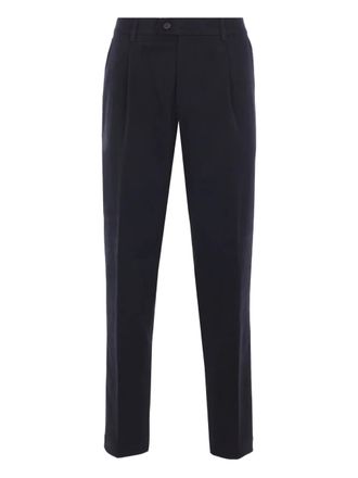 Eleventy pleated pants - men - Cotton/Cashmere/Spandex/Elastane/Wool - 36 - Blue