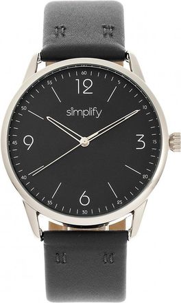 Simplify The 6300 Leather-Band Watch