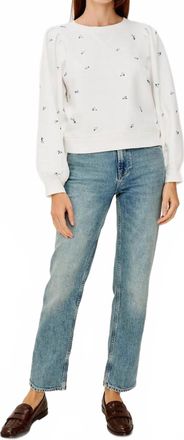 Rails Tiffany Embroidered Sweatshirt In Blue