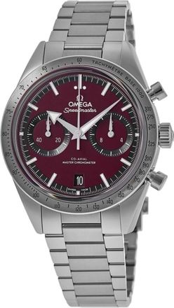 Omega Speedmaster 57 Burgundy Dial Steel Mens Watch 332.10.41.51.11.001